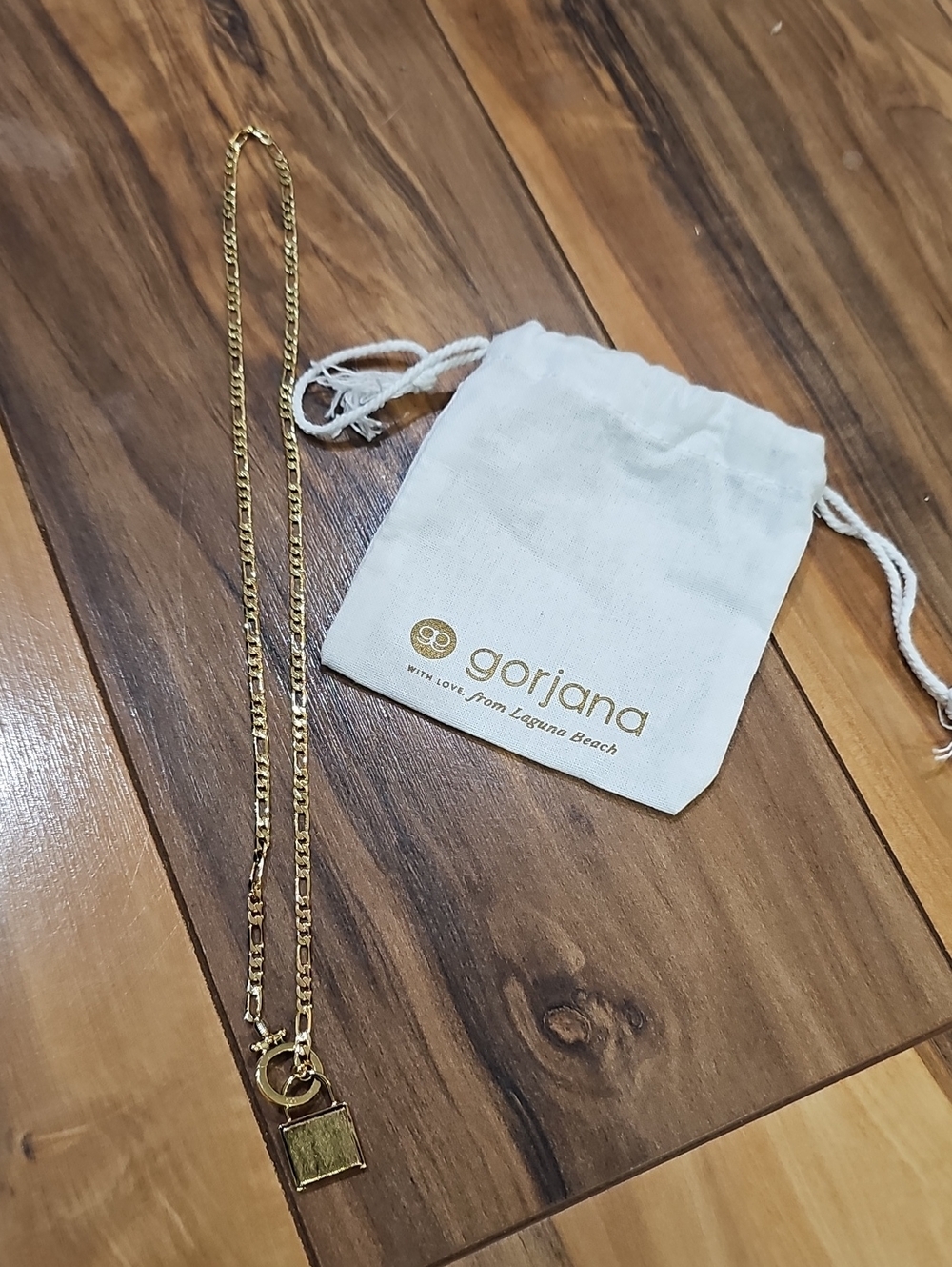 Gorjana Gold Padlock Pendant Necklace
